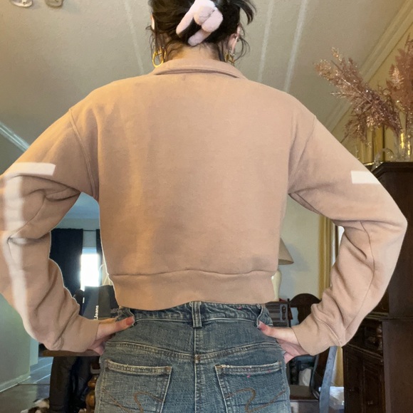 TNA Quarter Zip Cropped Sweater - Picture 5 of 5